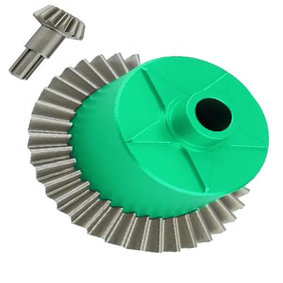 Rcarmumb Upgrades Part for 1/10 Granite/Senton/Vorteks/Big Rock 3S BLX,1/10 Outcast/Kraton 4S BLX 4X4,1/8 Vendetta/Typhon 3s blxSteel 37T Main Gear & Differential Case & Input Gear 13T,Green