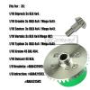 Rcarmumb Upgrades Part for 1/10 Granite/Senton/Vorteks/Big Rock 3S BLX,1/10 Outcast/Kraton 4S BLX 4X4,1/8 Vendetta/Typhon 3s blxSteel 37T Main Gear & Differential Case & Input Gear 13T,Green view 2