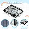 Rossy Trading Card Binder,9 Pocket Waterproof Trading Card Binder Card Collection Binder Album Folder with 360 Double Sided Pocket Album for Standard Size Cards Sports Cards Football Cards,White Tiger view 2
