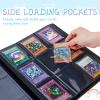 Rossy Trading Card Binder,9 Pocket Waterproof Trading Card Binder Card Collection Binder Album Folder with 360 Double Sided Pocket Album for Standard Size Cards Sports Cards Football Cards,White Tiger view 4