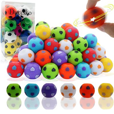 32 Pack Mini Fidget Spinners Soccer Ball Toys Party Favors for Kids, Goodie Bags Stuffers, Classroom Prizes, Pinata Filler, Birthday Return Gifts,Treasure Box Bulk Toys
