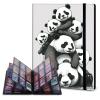 Rossy Trading Card Binder,9 Pocket Waterproof Trading Card Binder Card Collection Binder Album Folder with 360 Double Sided Pocket Album for Standard Size Cards Sports Cards Football Cards,Cute Pandas view 1