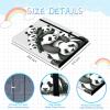 Rossy Trading Card Binder,9 Pocket Waterproof Trading Card Binder Card Collection Binder Album Folder with 360 Double Sided Pocket Album for Standard Size Cards Sports Cards Football Cards,Cute Pandas view 2