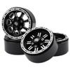 4Pack Vgoohobby Alloy 1.9" RC Beadlock Wheels Rims 8-Spoke Compatible with Axial SCX10 AXI03007 90046 Traxxas TRX4 Tamiya CC01 RC4WD D90 1/10 RC Crawler Car (Silver) view 1