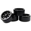 4Pack Vgoohobby Alloy 1.9" RC Beadlock Wheels Rims 8-Spoke Compatible with Axial SCX10 AXI03007 90046 Traxxas TRX4 Tamiya CC01 RC4WD D90 1/10 RC Crawler Car (Silver) view 2