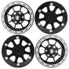 4Pack Vgoohobby Alloy 1.9" RC Beadlock Wheels Rims 8-Spoke Compatible with Axial SCX10 AXI03007 90046 Traxxas TRX4 Tamiya CC01 RC4WD D90 1/10 RC Crawler Car (Silver) view 4