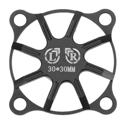 Pilipane RC Motor Cooling Fan, Remote Control Car Electric Motor ESC Cooling Fan Cover, 30x30mm Aluminum Alloy RC Cooling Fan Cover, Metal Cooling Fan Cover for RC Car(Black)
