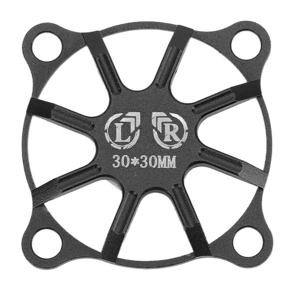 Pilipane RC Motor Cooling Fan, Remote Control Car Electric Motor ESC Cooling Fan Cover, 30x30mm Aluminum Alloy RC Cooling Fan Cover, Metal Cooling Fan Cover for RC Car(Black)