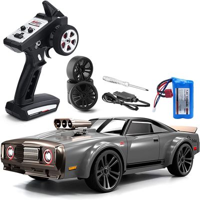 GoolRC 1:16 Scale RC Drift Car, 4WD 35KM/H High Speed Remote Control Racing Car, 2.4GHz Drifting for Adults with Cool LED Lights and Extra Drift Tires (Blue)