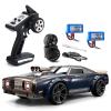 GoolRC RC Drift Car, 1:16 Scale Remote Control, 4WD 35KM/H High Speed Racing, 2.4GHz Drifting for Adults with Cool LED Lights, Extra Drift Tires and 2 Batteries (Blue) view 1