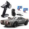 GoolRC RC Drift Car, 1:16 Scale Remote Control Car, 4WD 35KM/H High Speed Racing Cars, 2.4GHz RC Drifting Cars for Adults with Cool LED Lights, Extra Drift Tires and 2 Batteries (Grey) view 1