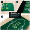 Feltectors Casino Poker Mat 72 x 36 inches with Storage Case, Neoprene Tabletop, Texas Hold'em Table Topper for Playing Cards and Home Game Nights Up to 10 Players view 4