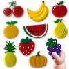 Refrigerator Magnets for Toddlers - Cute Fruit Fridge Magnets for Toddlers 1-3,Full Back Magnetic Toddler Magnets for Baby Ages 3 view 1