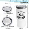 Flairy Land Chess Tumbler 20oz White -Real dads play chess. - 3 person Player Checkmate Gamer Chessman Club Coach view 3