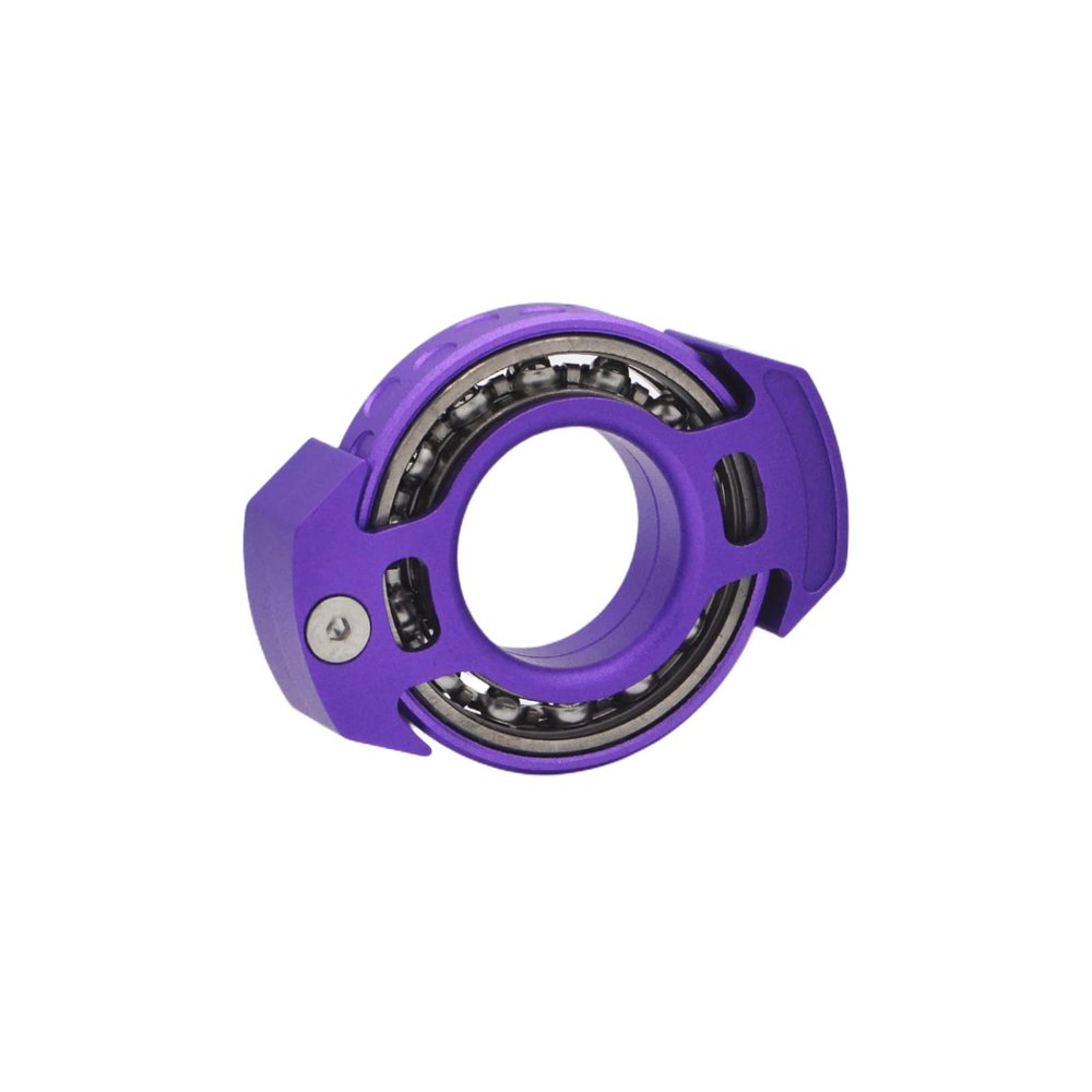 Adult Ring Gyro Metal EDC Novel Decompression Toy for Anxiety Alleviation Therapy, for Adults and Adolescents (Violet)