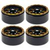 4Pack Vgoohobby Alloy 1.9" RC Beadlock Wheels Rims 8-Spoke Compatible with Axial SCX10 AXI03007 90046 Traxxas TRX4 Tamiya CC01 RC4WD D90 1/10 RC Crawler Car (Yellow) view 3