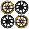 4Pack Vgoohobby Alloy 1.9" RC Beadlock Wheels Rims 8-Spoke Compatible with Axial SCX10 AXI03007 90046 Traxxas TRX4 Tamiya CC01 RC4WD D90 1/10 RC Crawler Car (Yellow) view 4