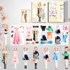 Daniel Axel Magnetic Princess Dress Up Paper Doll Pretend Play Toys Magnet People Clothes Puzzles Game for 3+ Year Old Girls Toddler,Preschool Learning Created Imagine Set Birthday Gift (C Set) view 1