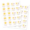 2" Round Sun Thank You Favor Sticker - Set of 40 view 3