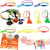 UpBrands 144 Zipper Bracelets - Fidget Bracelet Party Favors for Kids, Stress Relief Fidget Toys, ADHD Fidget Toys For Kids - Bulk Sensory Bracelets for Goodie Bag, Pinata & Easter Eggs Stuffers view 1