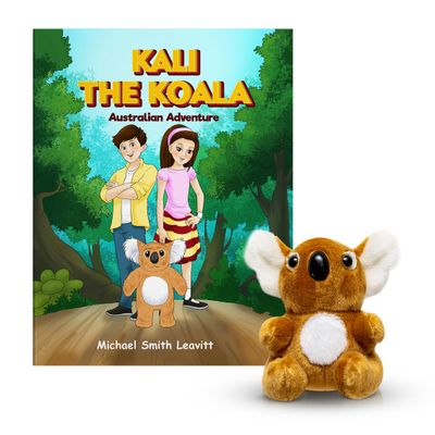 LAHEY LANE Kali The Koala Stuffed Animal, Children's Book with Stuffed Animal Set, Exciting Australian Adventure Book with Plush Koala for Kids (Ages 3-8)