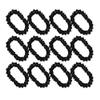 blinkee 12 Pack - Amelia Luau Hawaiian Black Flower Lei Necklaces - Tropical Accessory for Beach Parties, Surf Events, and Island Style Celebrations view 1