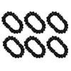 blinkee 12 Pack - Amelia Luau Hawaiian Black Flower Lei Necklaces - Tropical Accessory for Beach Parties, Surf Events, and Island Style Celebrations view 2
