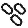 blinkee 12 Pack - Amelia Luau Hawaiian Black Flower Lei Necklaces - Tropical Accessory for Beach Parties, Surf Events, and Island Style Celebrations view 3