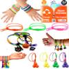 UpBrands 144 Zipper Bracelets - Fidget Bracelet Party Favors for Kids, Stress Relief Fidget Toys, ADHD Fidget Toys For Kids - Bulk Sensory Bracelets for Goodie Bag, Pinata & Easter Eggs Stuffers view 1