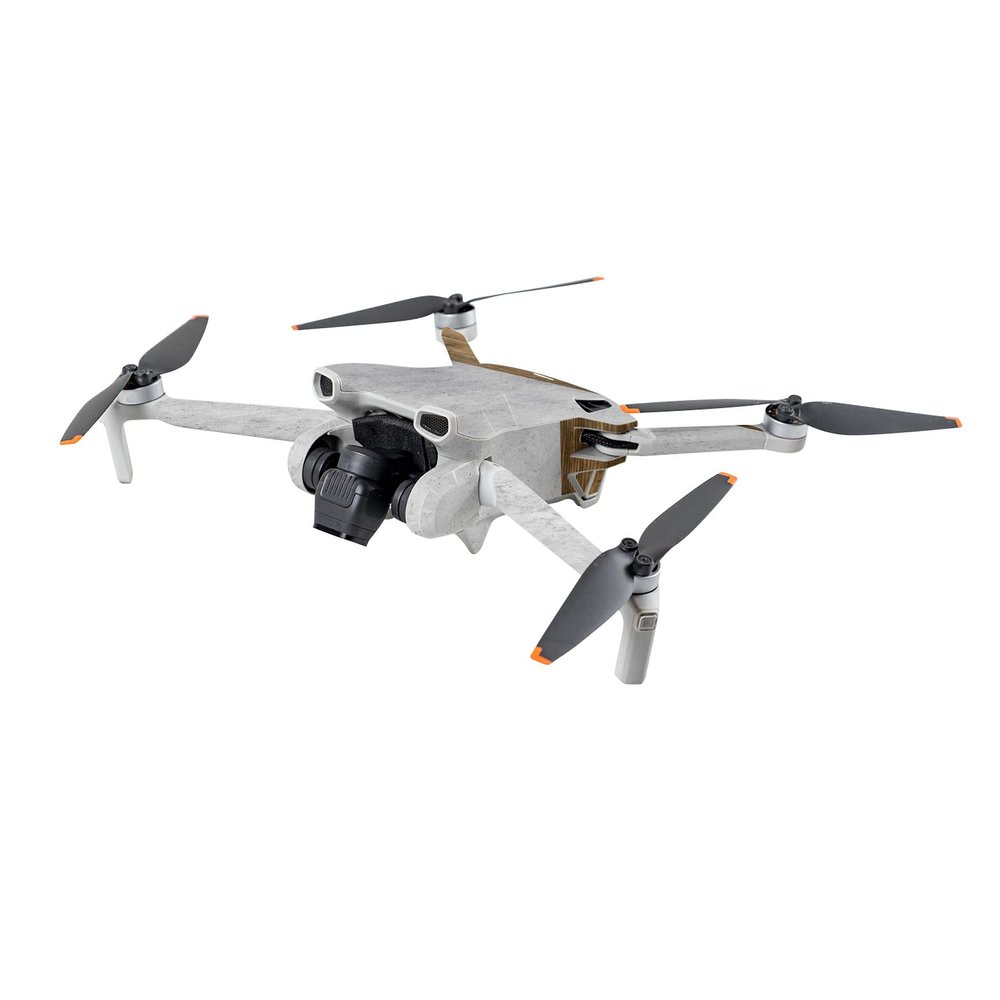 MightySkins Skin Compatible with DJI Mini 3 - Concrete Wood | Protective, Durable, and Unique Vinyl Decal wrap Cover | Easy to Apply | Made in The USA
