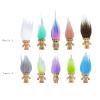 100PCS Mini Troll Dolls, PVC Vintage Troll Doll Mini Action Figures 1.2" Cake Toppers Chromatic Adorable Cute Little Guys Collection, School Project, Arts Crafts, Party Favors view 3