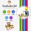 Tytan Tiles Construction Site & Trucks 60-Piece Magnetic Tiles Building Set, Fun Kids STEM Toy, Creative Play, Shape & Pattern Recognition, Fine Motor Skills, Includes Storage Bag, Ages 3 and Up view 4