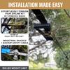 HomeZiplines Zip Line for Kids and Adults up to 350 lbs, 100/150/200 Ft Backyard Zipline Kit with Safety Harness, Quick Setup, Spring Brake System, Cushioned Seat, Rustproof Stainless Steel Cable view 2