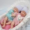 Miaio 12" Reborn Baby Dolls Twins Micro Preemie Full Body Silicone Baby Doll Lulu Lifelike Mini Reborn Doll Surprice Children Anti-Stress My Melody view 1