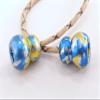 L-Shizuku Begleri Fidget Beads - Worry Fidget Beads Spin & Bump - Made of Aluminum Alloy - for Men Women Youngs Skill Players Creates a Bit of Magic for You (Cala-Blue Yellow&White) view 1