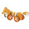 WoodenEdu Baby Toys Car,Wooden Pull Along Toddler Toy, Developmental Toy for 1 Year Old Girl Boy Birthday Gift (Fox) view 1