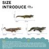 3PCS Safari Animal Figurines Set, Crocodile Animal Figures Toy Gift for Kids view 2