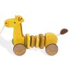 WoodenEdu Baby Toys Car,Wooden Pull Along Toddler Toy, Developmental Toy for 1 Year Old Girl Boy Birthday Gift (Giraffe) view 1