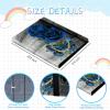 Rossy 9-Pocket Card Binder, Trading Card Collector Album Holder 540 Cards Double Sided Pocket Album Binder Holder Waterproof Cover Card Holder Binder for Standard Size Cards,Blue Roses On The Board view 2