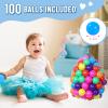 Foam Ball Pit for Toddlers with 100 Balls, Large Baby Ball Pit for Babies with Soft Memory Sponge, Indoor Outdoor Baby Playpen, Kids Play Ball Pool view 2