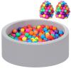 Foam Ball Pit for Toddlers with 200 Balls, Large Baby Ball Pit for Babies with Soft Memory Sponge, Indoor Outdoor Baby Playpen, Kids Play Ball Pool, Gift Toys for Infants Boys and Girls view 1