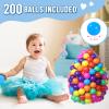 Foam Ball Pit for Toddlers with 200 Balls, Large Baby Ball Pit for Babies with Soft Memory Sponge, Indoor Outdoor Baby Playpen, Kids Play Ball Pool, Gift Toys for Infants Boys and Girls view 2