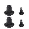 2Pair Harden Steel Axle Bevel Gears for 1/24 FMS FCX24 Power Wagon MAX Smasher RC Car Upgrade Parts (Black) view 1