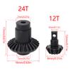 2Pair Harden Steel Axle Bevel Gears for 1/24 FMS FCX24 Power Wagon MAX Smasher RC Car Upgrade Parts (Black) view 4