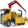 Bruder 03551 Scania Super 560R Construction Site Truck with Crane & 2 Pallets - 1:16 Vehicles, Construction Vehicle, Crane Truck, Toy from 4 Years view 4