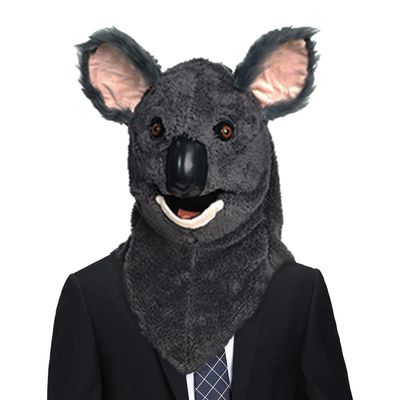 BEESUM 2023 Premium Koala Head Mask Moving Jaw Koala Bear Cosplay Hat for Halloween Christmas Party Costume
