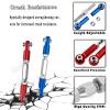 hopsupRC Aluminum Adjustable Turnbuckles Upgrades Part for 1/10 Senton MEGA550 4X4/Granite MEGA550 4X4,Alloy Adjustable Turnbuckles Camber Links Toe Link,6PCS Replace AR330446 AR330515,Red view 4