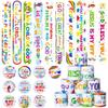 Frienda 60 Pcs Religious Gifts Christian Slap Bracelets with Badges Christian Gifts for Kids Jesus Love You Wristbands Bracelets for Vbs Sunday School Supplies Birthday Party Favors(Religious) view 1