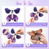 Lenwen 100 Pcs Magic Flying Butterfly Wind up Paper Butterflies That Fly Rubber Band Powered for Bookmark Card Surprise Gift Wedding Birthday Party 10 Styles, 4.41 x 4.92 Inch view 4