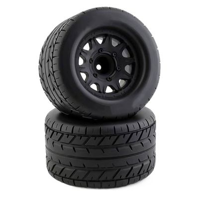 ZHIPAIJI 1/10 Rc Truck Tires Set, Racing Car Wheels and Tires Set RC Car Racing Tires Set Replacement Part for Traxxas HPI Arrma Kyosho RC Car Accessories (Color : P1-2 PCS)
